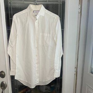 CHARLES TYRWHITT Mens Classic Fit Non-Iron Dress Shirt White 15.5/34
